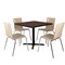 National Public Seating Cafe/Bistro Chair, Natural Seat, Natural Back, 21 1/2 in W 23 1/4 in L 33 7/8 in H, Armless BCC22 - alternate 6